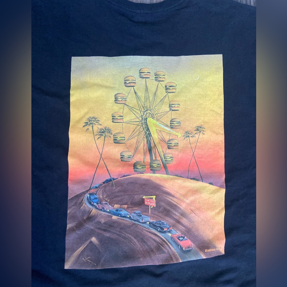 In N Out Burger 70th Anniversary T-Shirt in Black Xl